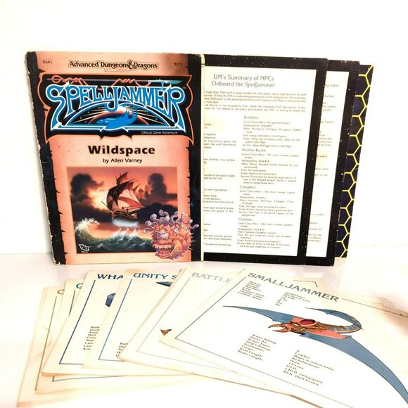 Advanced Dungeons & Dragons 2nd Edition Legend of Spelljammer Maps - Picture 1 of 9
